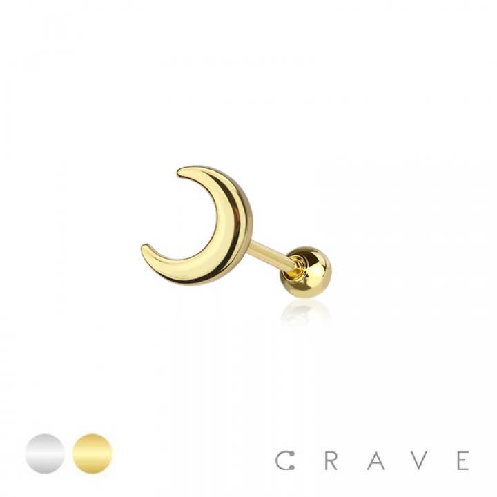 MOON TOP 316L SURGICAL STEEL CARTILAGE for wholesale by CRAVE BODY JEWELRY