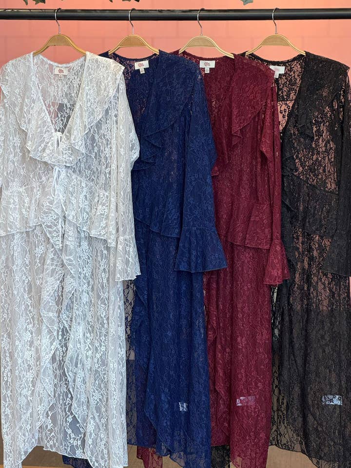 ISJ1412 Spitzen-Tunika-Top Marineblau für den Großhandel von If She Loves