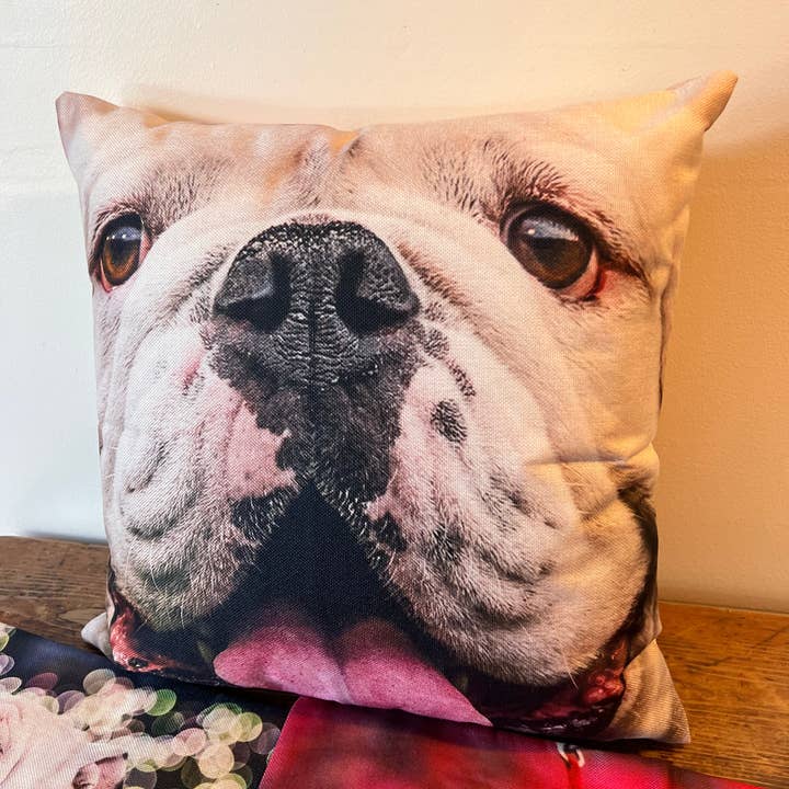 Wright Photo - Wholesale Throw/Decorative Pillow - Uga X Mascot Closeup 18x18" Throw Pillow - Indoor/Outdoor - Georgia Bulldogs Decor & Gifts1