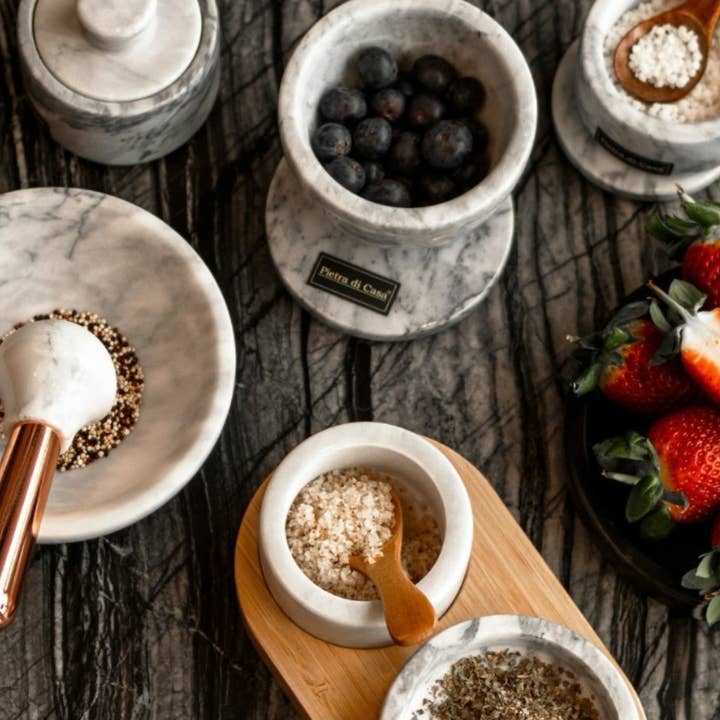 PIETRA DI CASA - Wholesale Mortar & Pestle - OMA Rosé Kitchen Mortar and Pestle