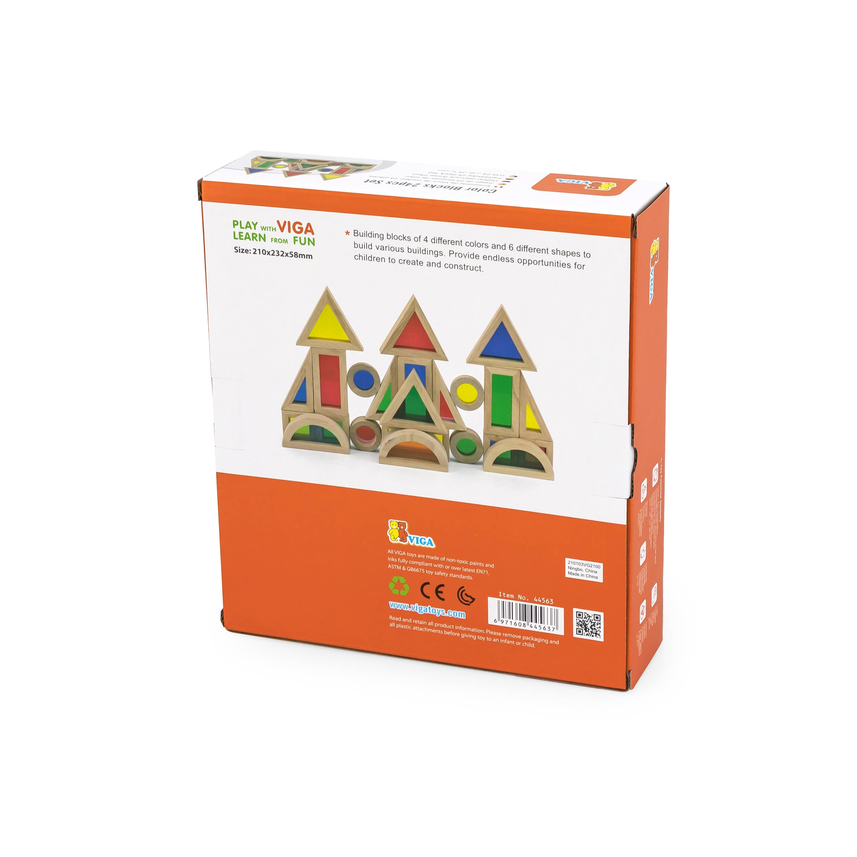 Trade Toys Limited – wholesale Blocks – Kids & baby – Viga Colour Blocks 24pcs3