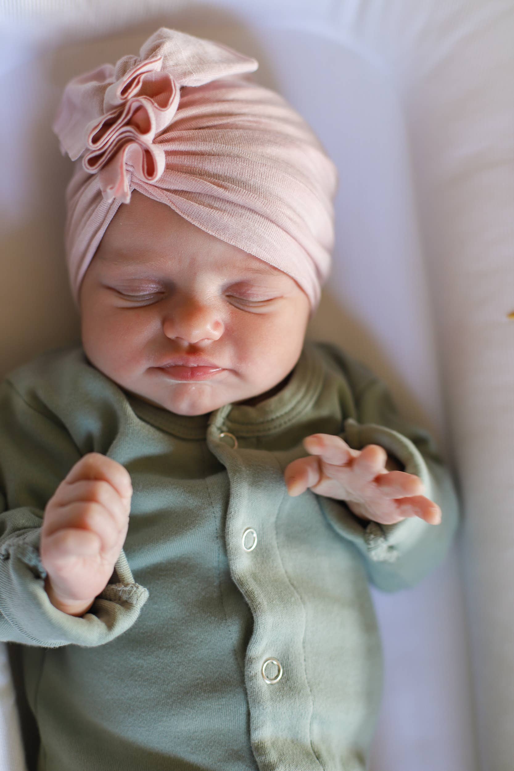 BluTaylor® - Wholesale Baby Headwrap - Baby - Vintage Head Wrap Hat - Blush3