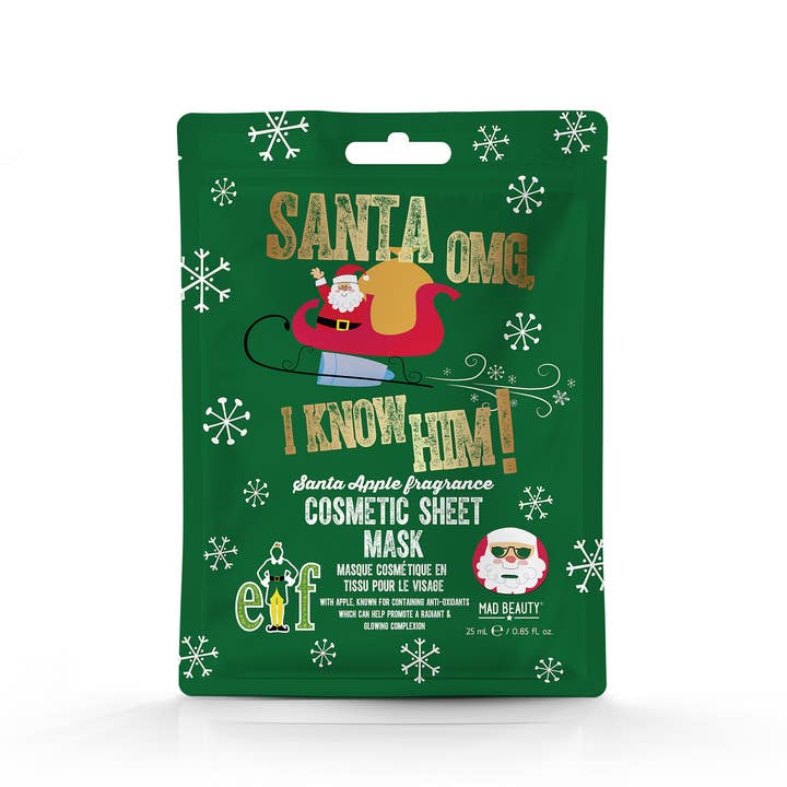 Mad Beauty USA LLC - Wholesale Skincare Face Mask - Mad Beauty Warner Elf Santa Cosmetic Sheet Mask
