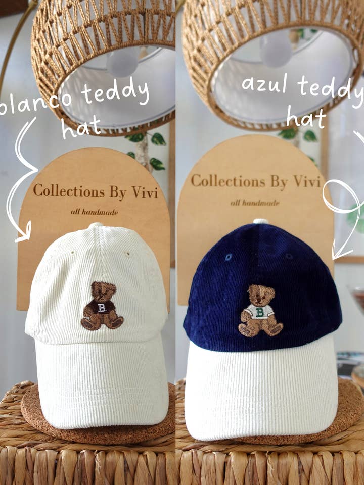 Cappellino da Baseball Ricamato con Orsetto – Vintage Carino Unisex Co per la vendita all'ingrosso da parte di Collections By Vivi