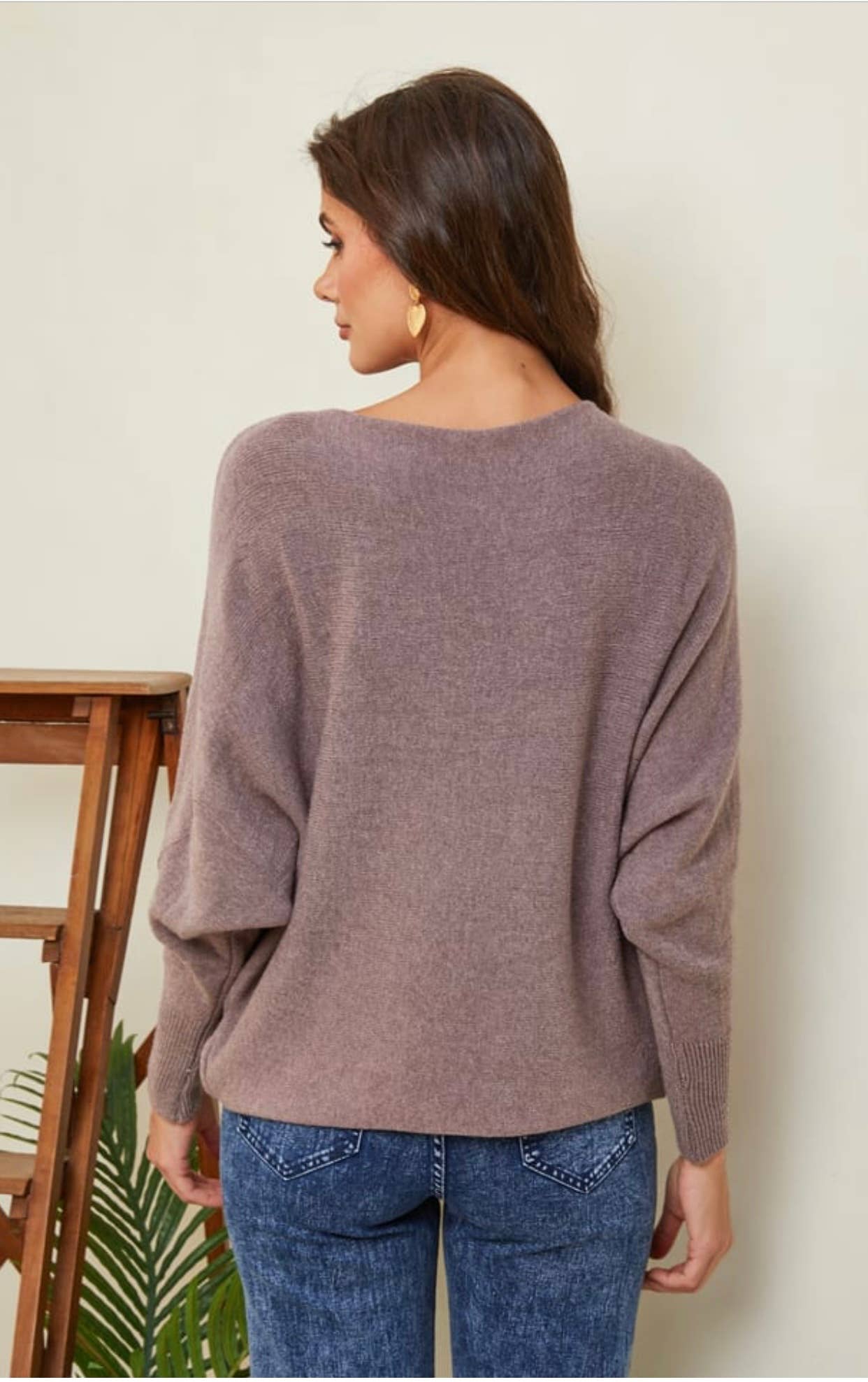 LÉA & LUC - Vendita all'ingrosso Maglione tricot - Donna - Maglione con maniche a pipistrello REF. 009970