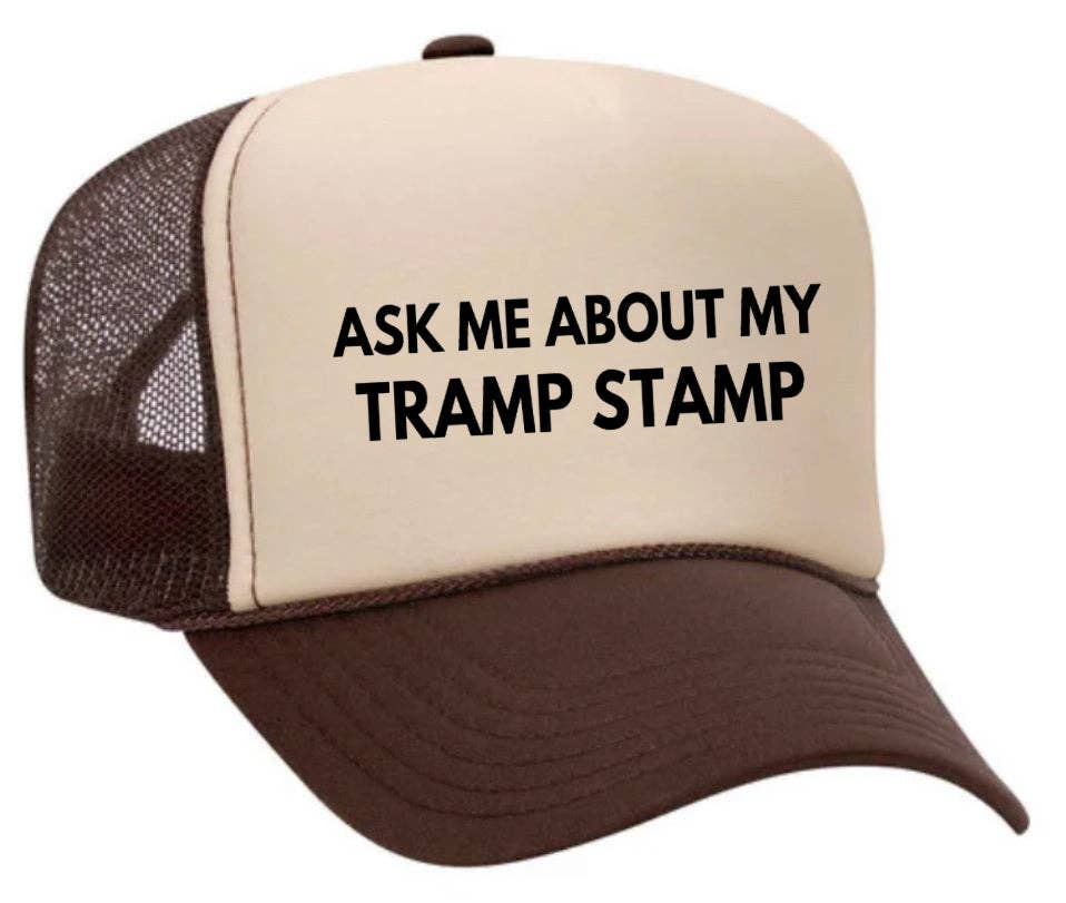 Inappropriate Trucker Hats – Engroshandel Trucker hat - Dame – Spørg mig om min Tramp Stamp Trucker Hat19