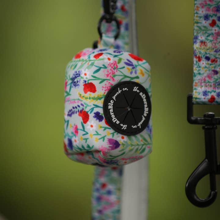 The aDoraBle Pooch Company - Wholesale Pet poo bag dispenser - Poop Bag Holder - Wildflower Meadow7