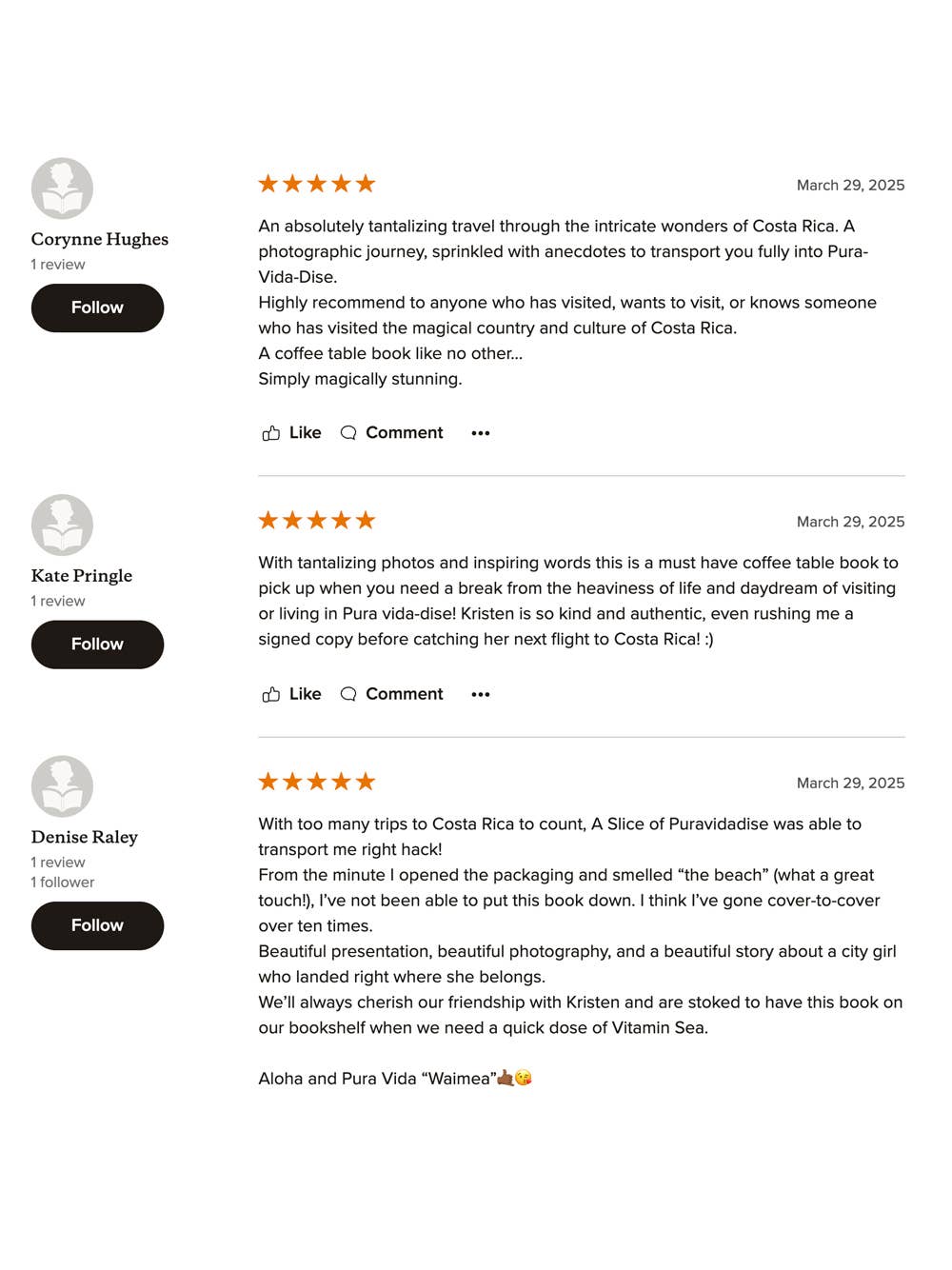 The Sunset Shop - Wholesale Display Book - Costa Rica Coffee Table Book - SLICE OF PURA VIDA-DISE36