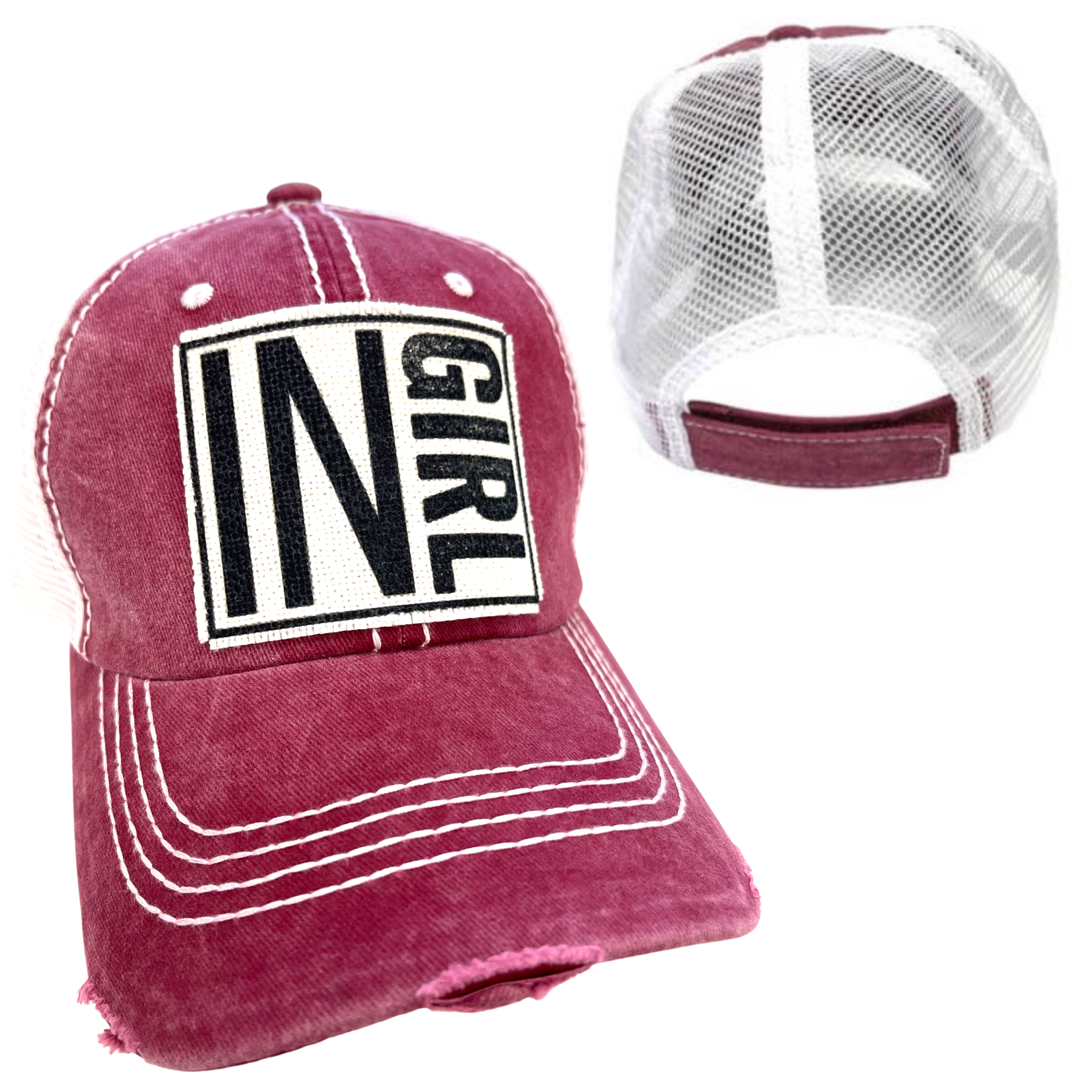 dkhandmade - Vente Casquette queue de cheval – femme - CHAPEAUX INDIANA POUR FILLE2