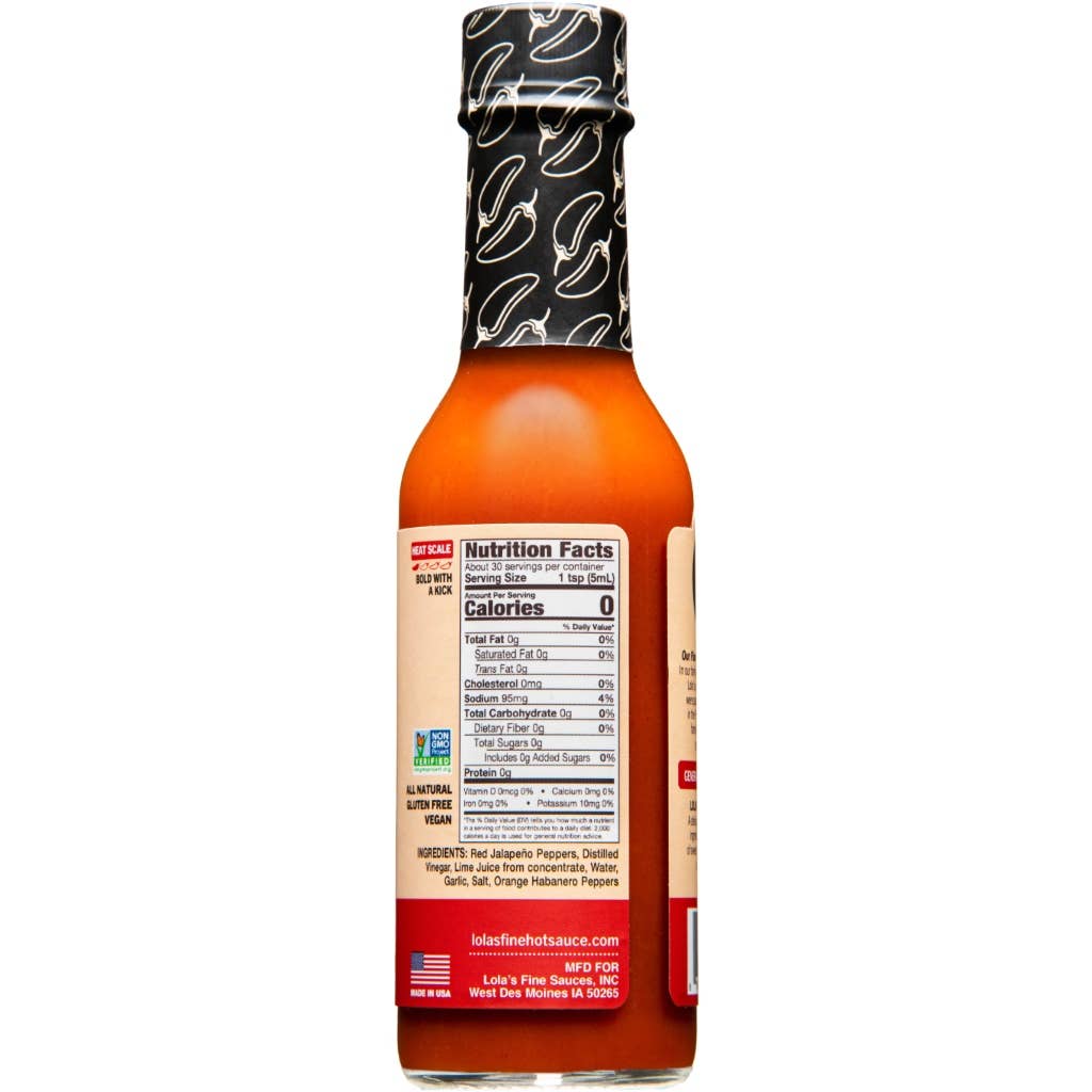Lola's Fine Foods - Wholesale Hot Sauce - Lola's Original Hot Sauce 5oz - Mild3