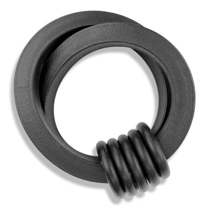 Square Bangle with O's, Industrial designer bracelet for wholesale by Frank Ideas