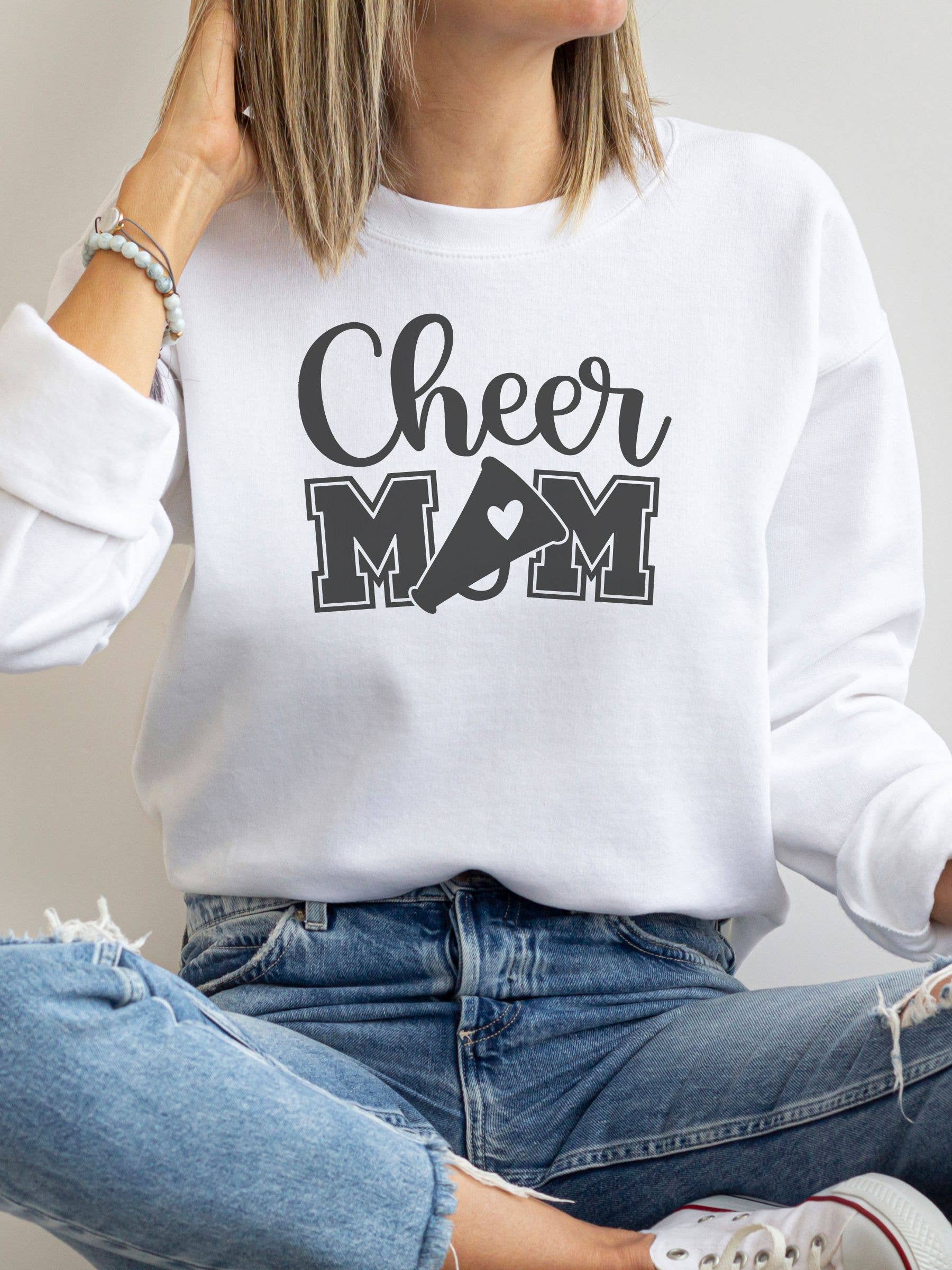 Fan Gear Central - Wholesale Graphic Sweatshirt - Women's - Cheer Mom Graphic Sweatshirt1