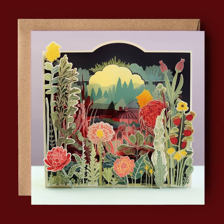 Night Garden 2D Printed Card for wholesale by Good Post Day