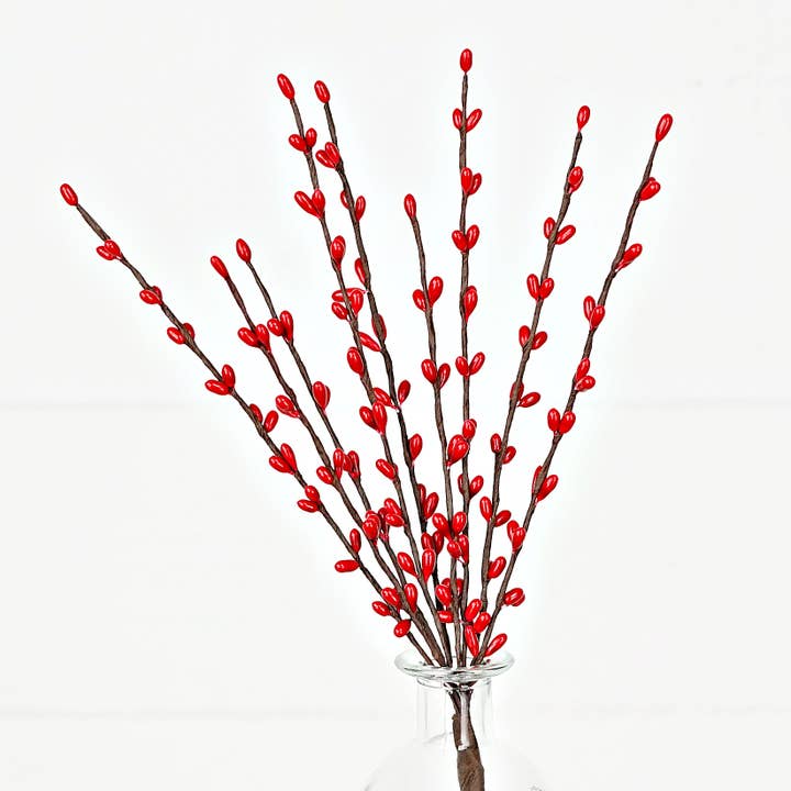 Holiday Depot Inc. - Wholesale Christmas Decoration - ISB13800RD-12in Pip Berry Pick-Red1