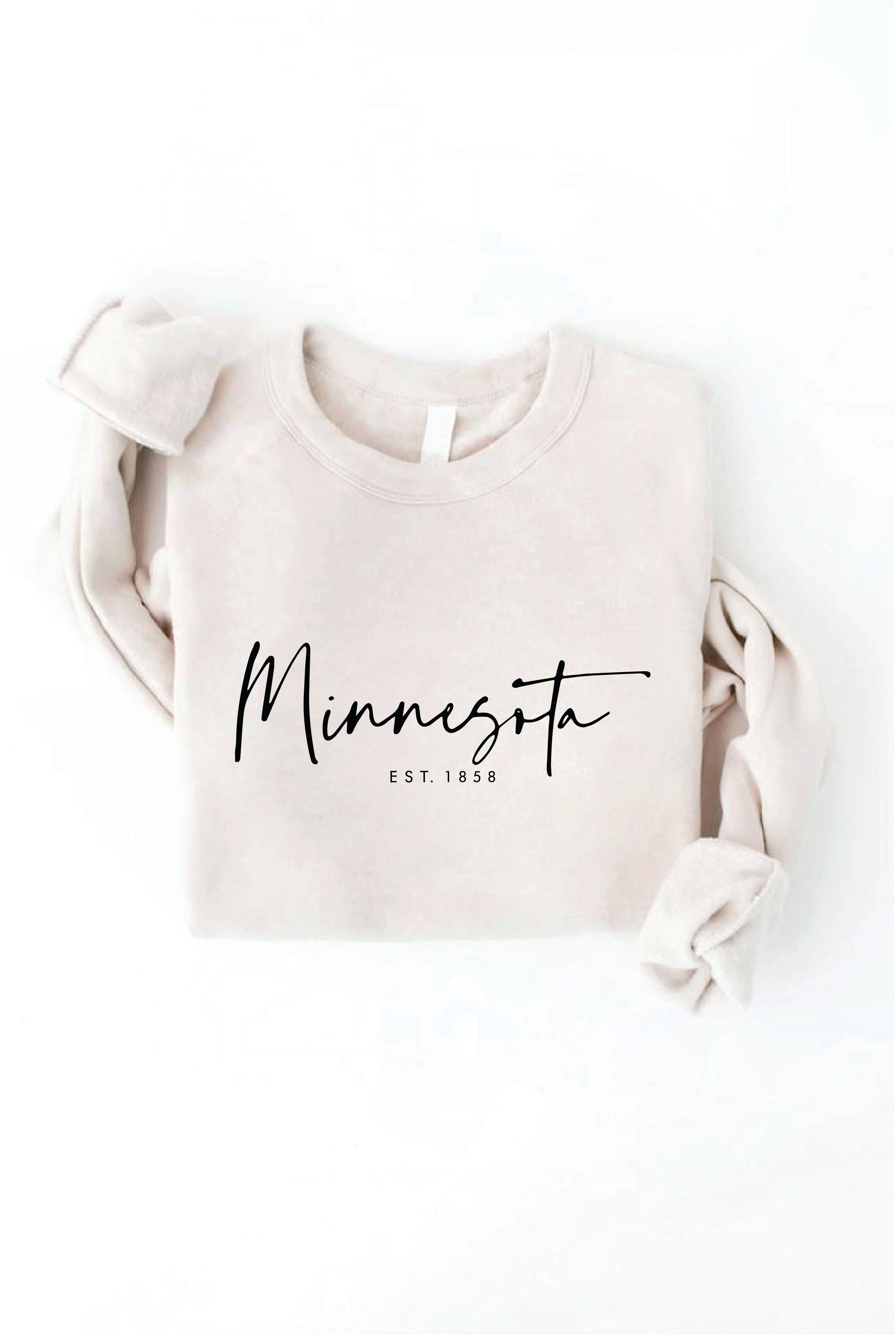 OAT COLLECTIVE – wholesale Graphic sweatshirt – Women’s – MINNESOTA EST.1858 Graphic Sweatshirt0