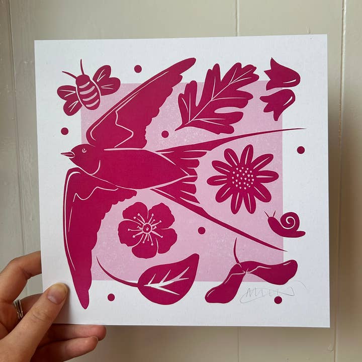 Spring Art Poster Print for wholesale by The Littlest Falcon