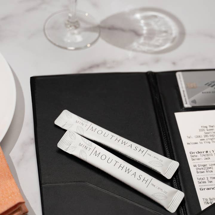 Go Mouthwash - Wholesale Mouthwash - Luxury Mouthwash Packets 20pc - Matte White1