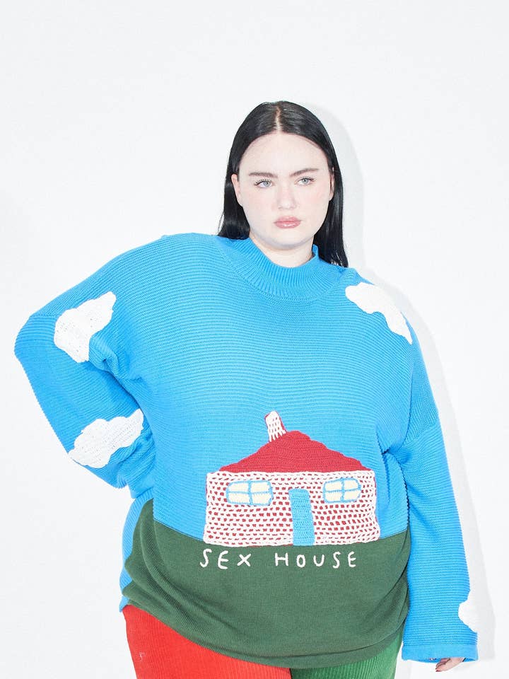 Fashion Brand Company - Vente Pull en maille – femme - Pull Sex House Unisexe Original3