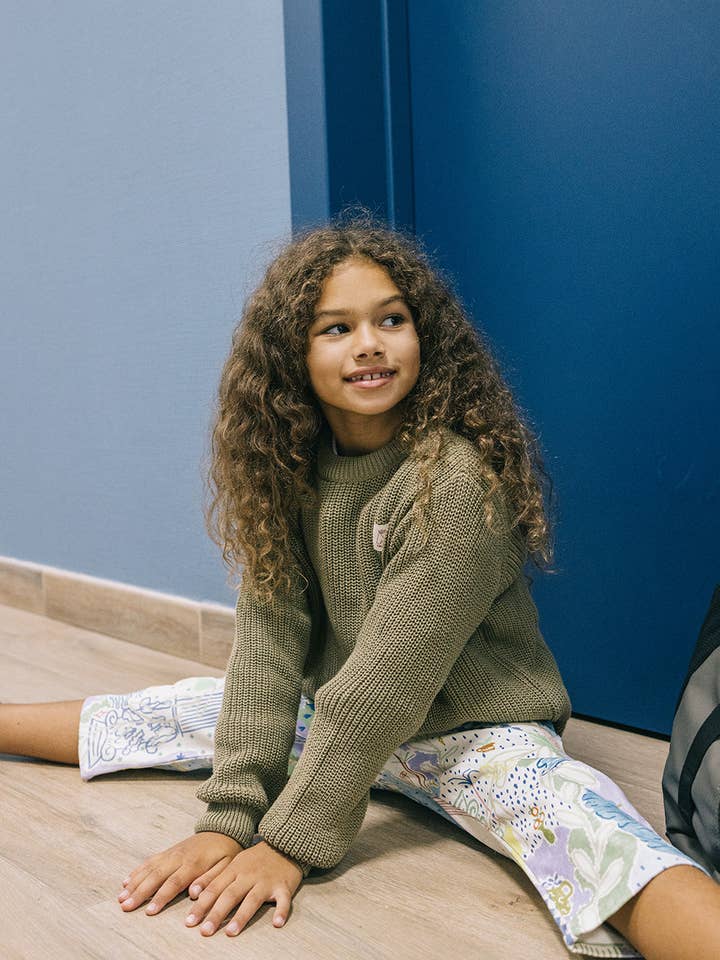 Khaki Knit Sweater for wholesale by Tipi Tent