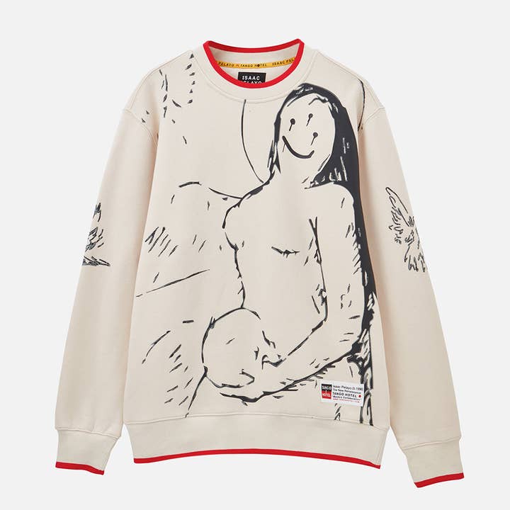 Pelayo Script Sweatshirt for wholesale by Tango Hotel Collection