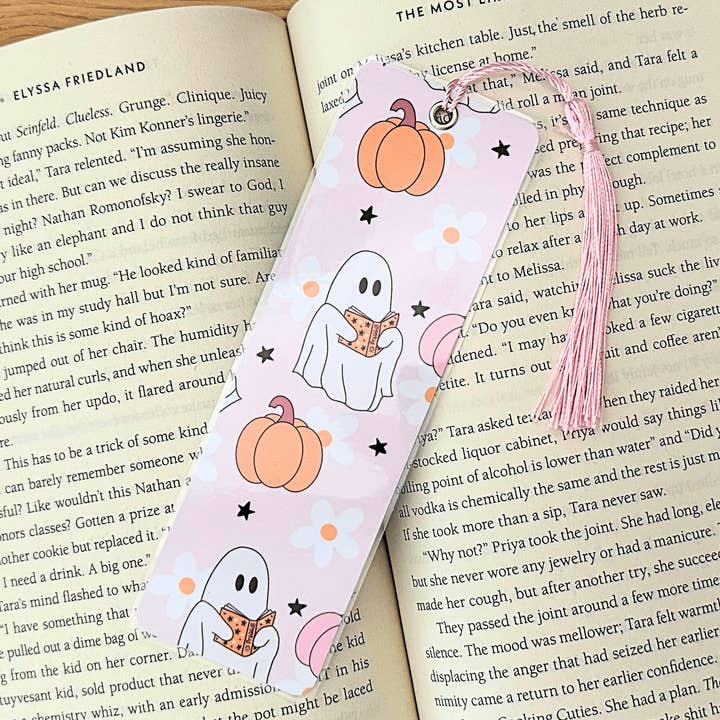 Halloween Ghosts Laminated Bookmark for wholesale by JPC Sticker Shop