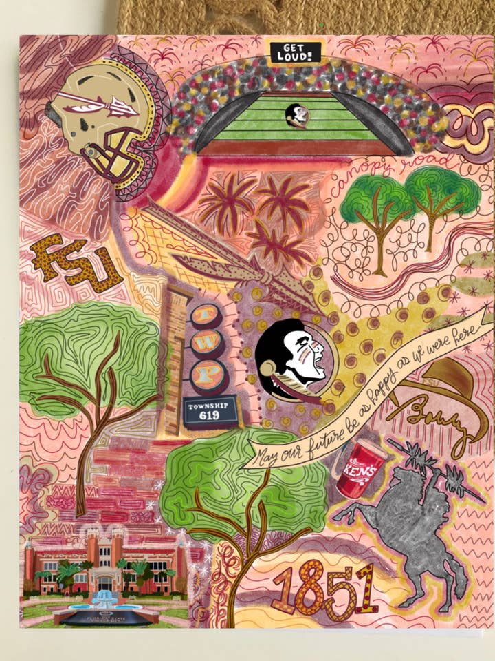 Impression de la FSU Tallahassee pour la vente par Made by Allie Co.