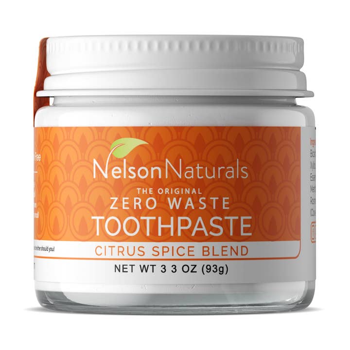 Dentifrice The Original Zero Waste - Mélange d'épices aux agrumes 93g pour la vente par Nelson Naturals