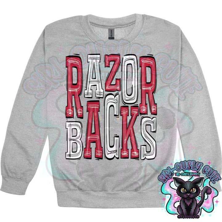 Sporty Razorbacks - Cardinal Red White for wholesale by Siri-Ously Cute