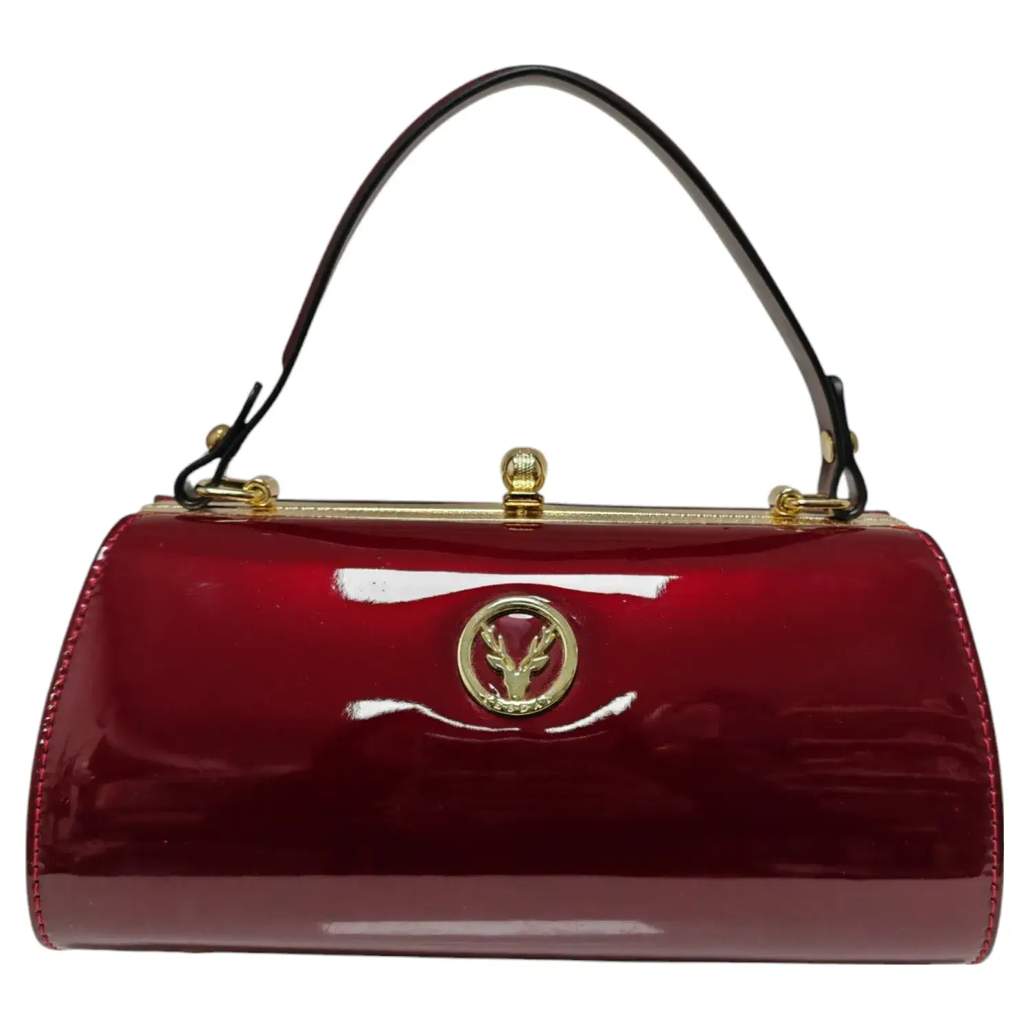 Superbia - Wholesale Top Handle Bag - Women's - Small Clasp Opening Patent Top Handle Bag Party EveningA96083