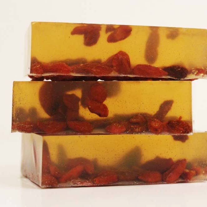 Goji Berry + Hemp Bar Soap for wholesale by Roots Holistic Wellness Company