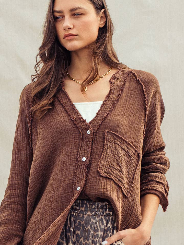 The Willow Gauze Relaxed Shirt for wholesale by Fashion Week