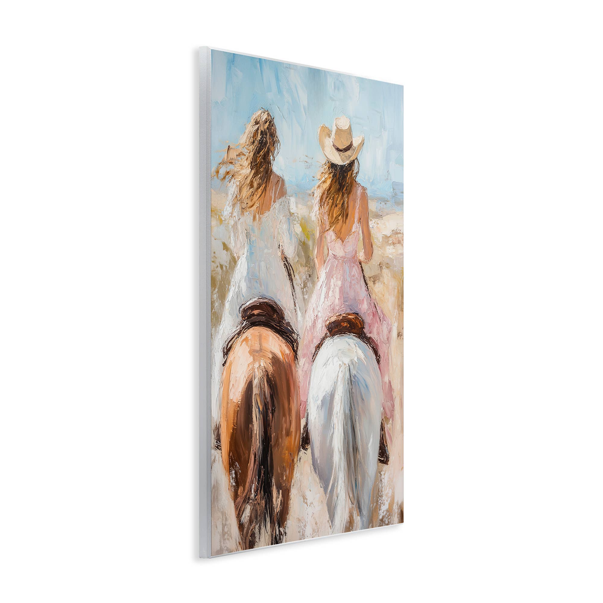 Stupell Industries - Vente Enseigne murale - Amies Cowgirls & Chevaux - Art Mural Non Encadré3