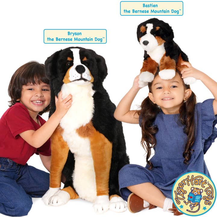 VIAHART Toy Co. - Wholesale Stuffed/Plush Toy - Kids & Baby - Bryson the Bernese Mountain Dog | 23 Inch Stuffed Animal
