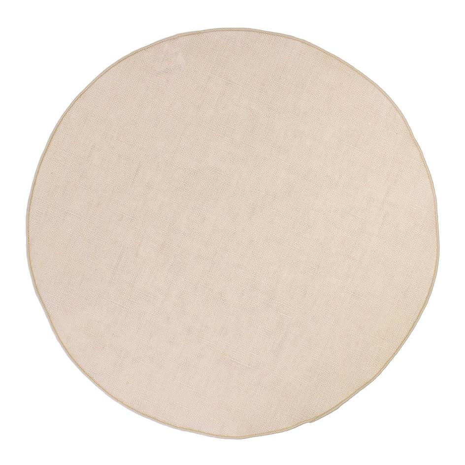 Giardino Segreto – wholesale Placemat – Round placemats in pure RESINATED linen6