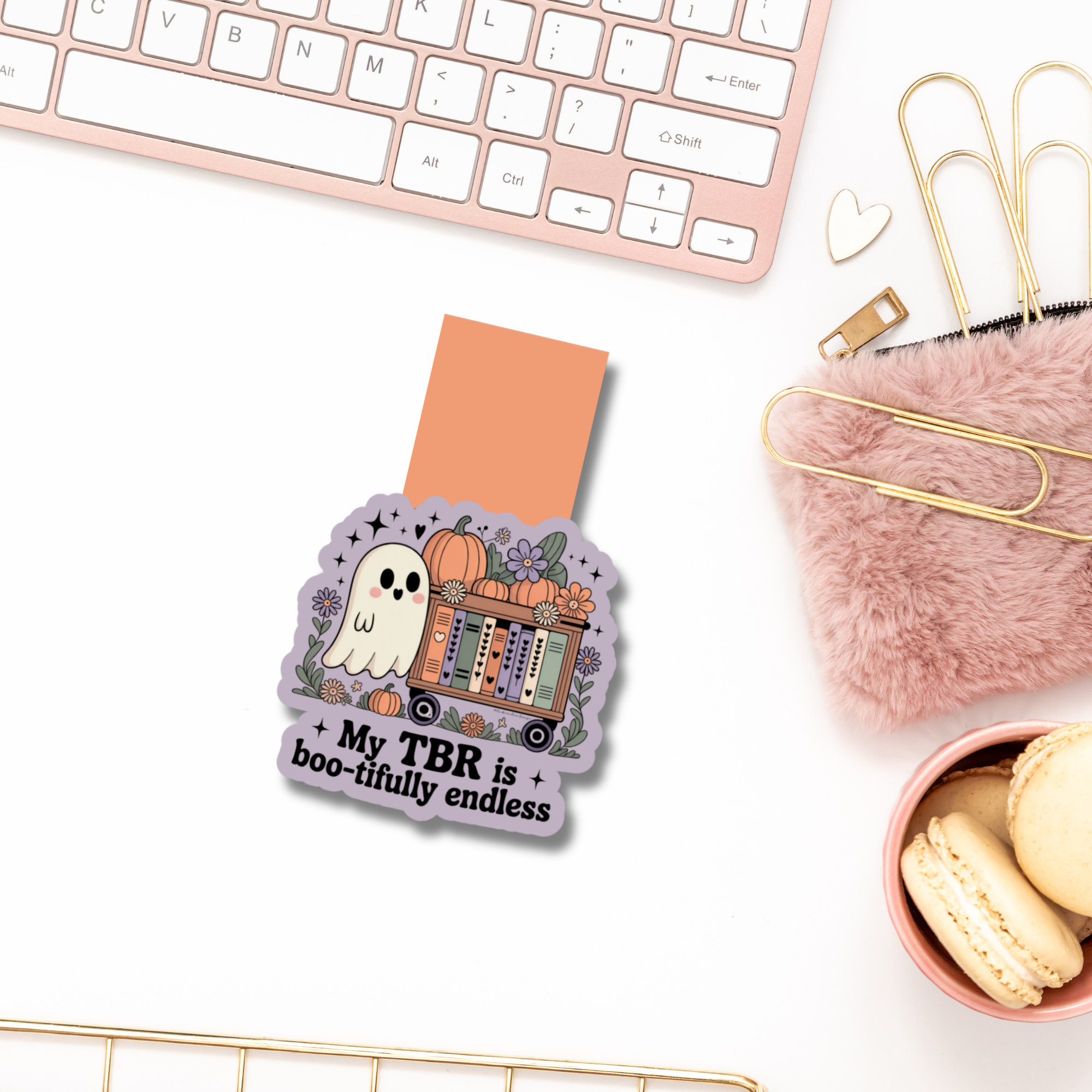 Auburn Row Design – wholesale Bookmark – My TBR is Boo-tifully Endless Magnetic Bookmark9