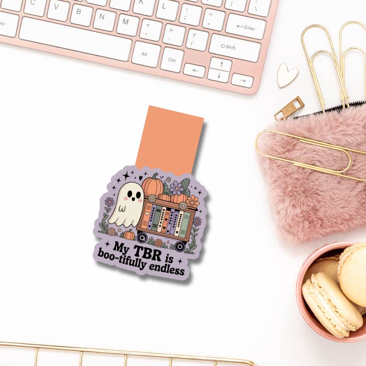 Auburn Row Design - Wholesale Bookmark - My TBR is Boo-tifully Endless Magnetic Bookmark9