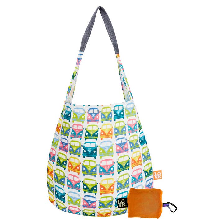Stash It Tote Bag - LOVE Bus for wholesale on Faire