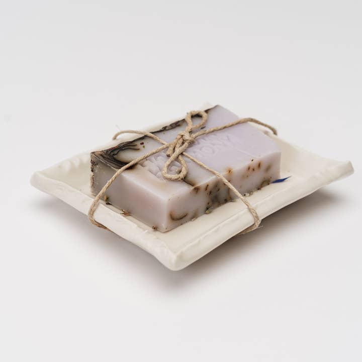 Harvest + Harmony - Wholesale Bar Soap - Harvest + Harmony Fir Needles Goat Milk Soap with Dish