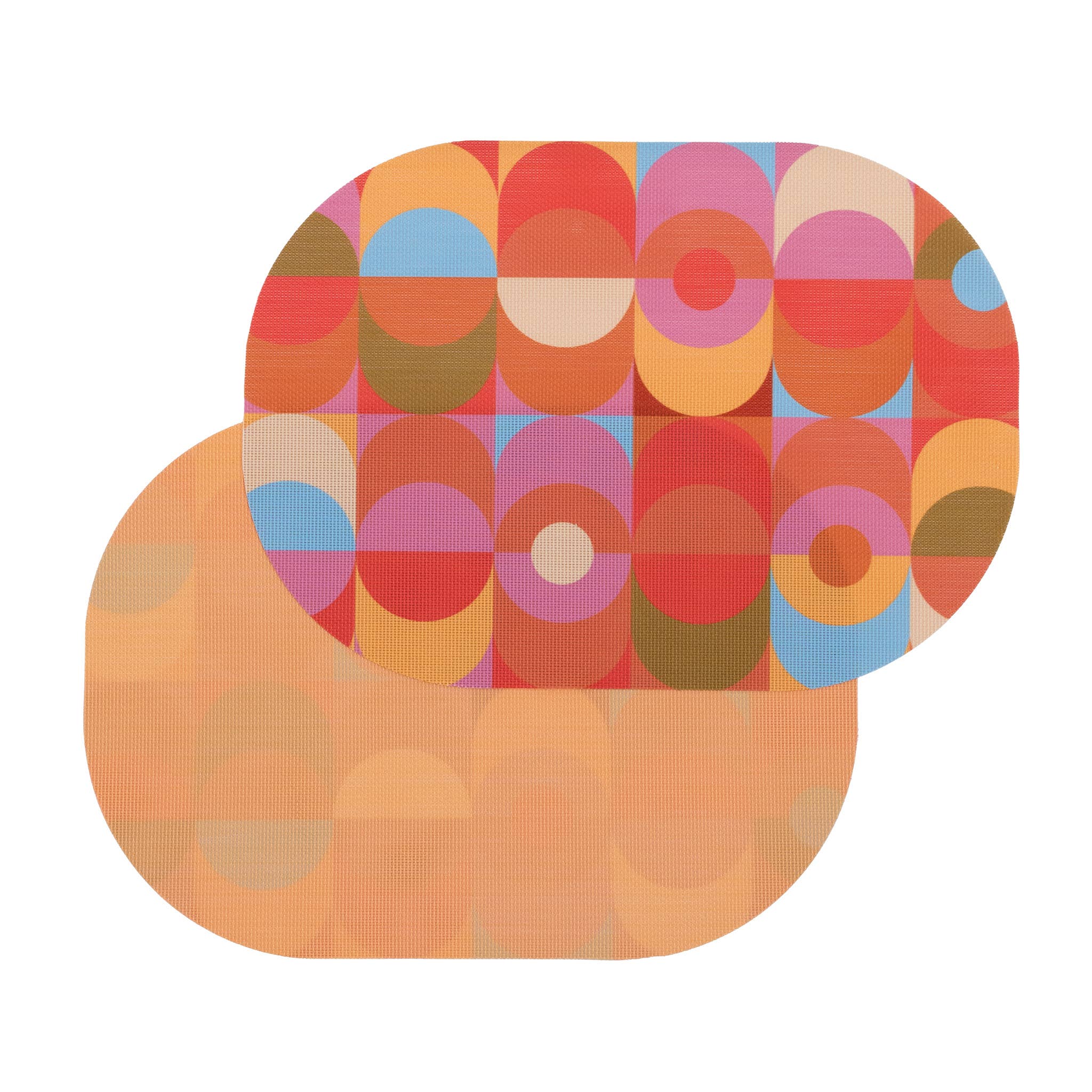 hide+seek SUPPLY CO - Venta al por mayor Manteles individuales - Mantel individual tejido ovalado de doble cara Blink de 12 x 17 pulgadas de diámetro1