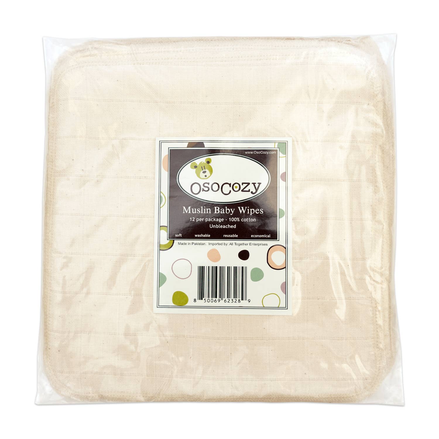 OsoCozy - Wholesale Face & Body Wipes - Baby - OsoCozy Reusable Cloth Baby Wipes10