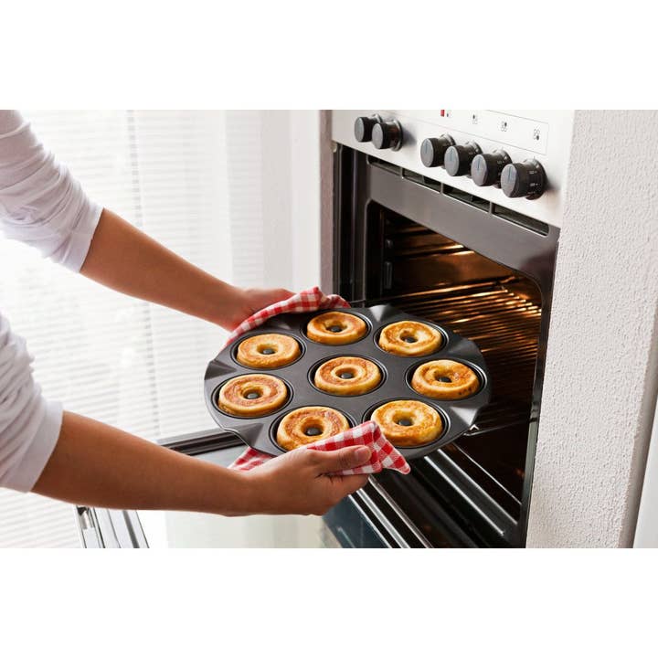 Zenker - Wholesale Cake Pan - Zenker Black Metallic 8 Oven Donuts Mould9