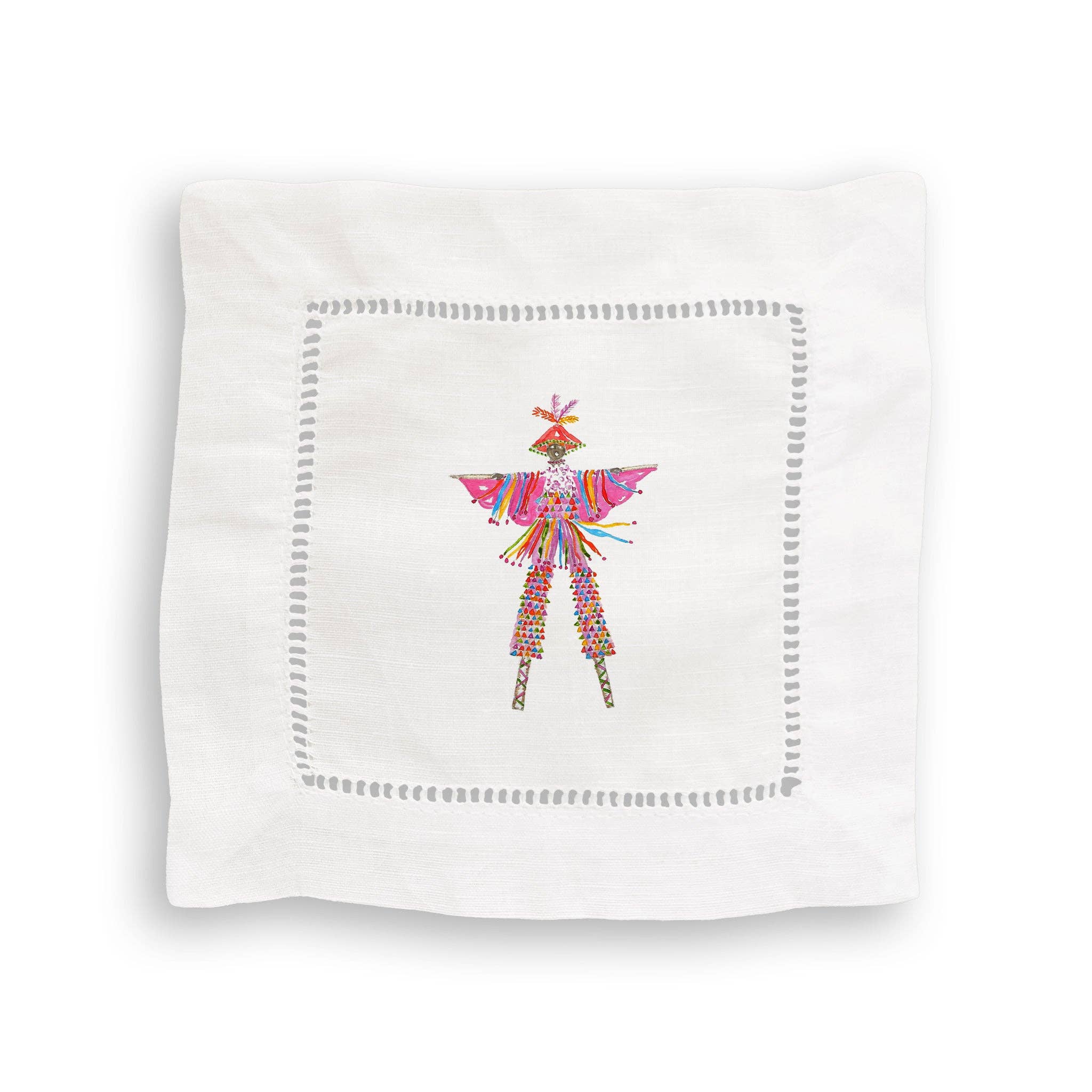 French Graffiti – Großhandel Geschirrtücher – Rosafarbener Moko Jumbie4