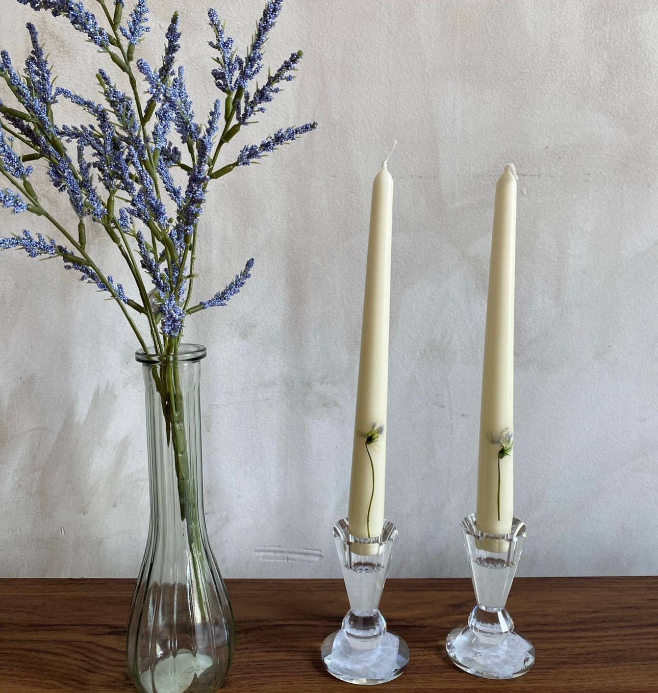 Pressed Petals by Molly - Wholesale Tapered Candle/Candlestick - Pressed Wildflower Taper Candles4