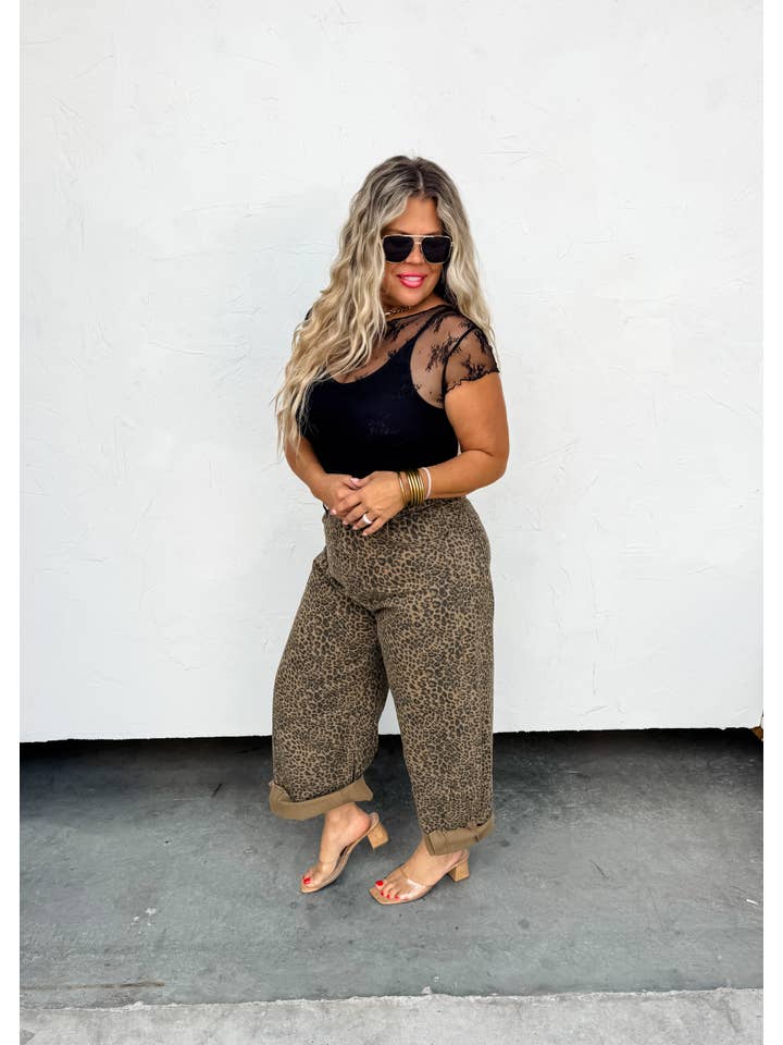 BLAKELEY - Wholesale Jeans - Women's - CHEETAH BARREL JEANS6