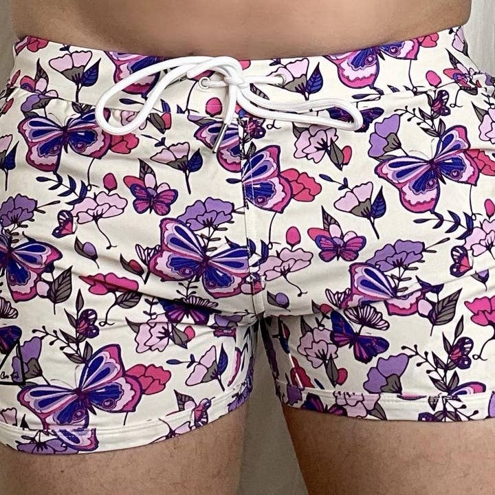 CTS Lavender Gardens Short for wholesale by Chris Turk Swim
