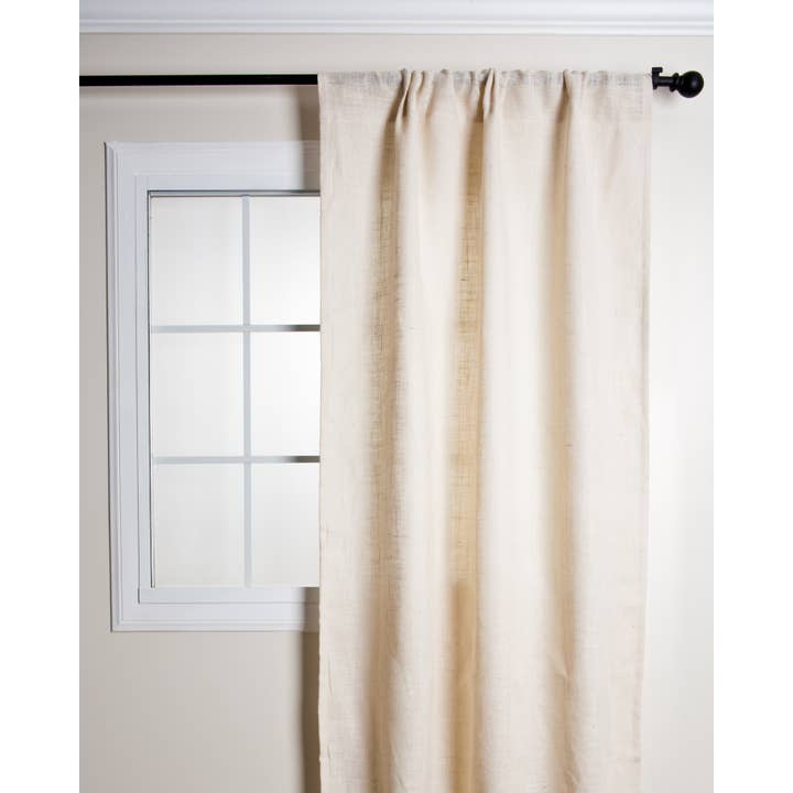 Saro Lifestyle - Wholesale Curtain - Burlap Curtain - Lined