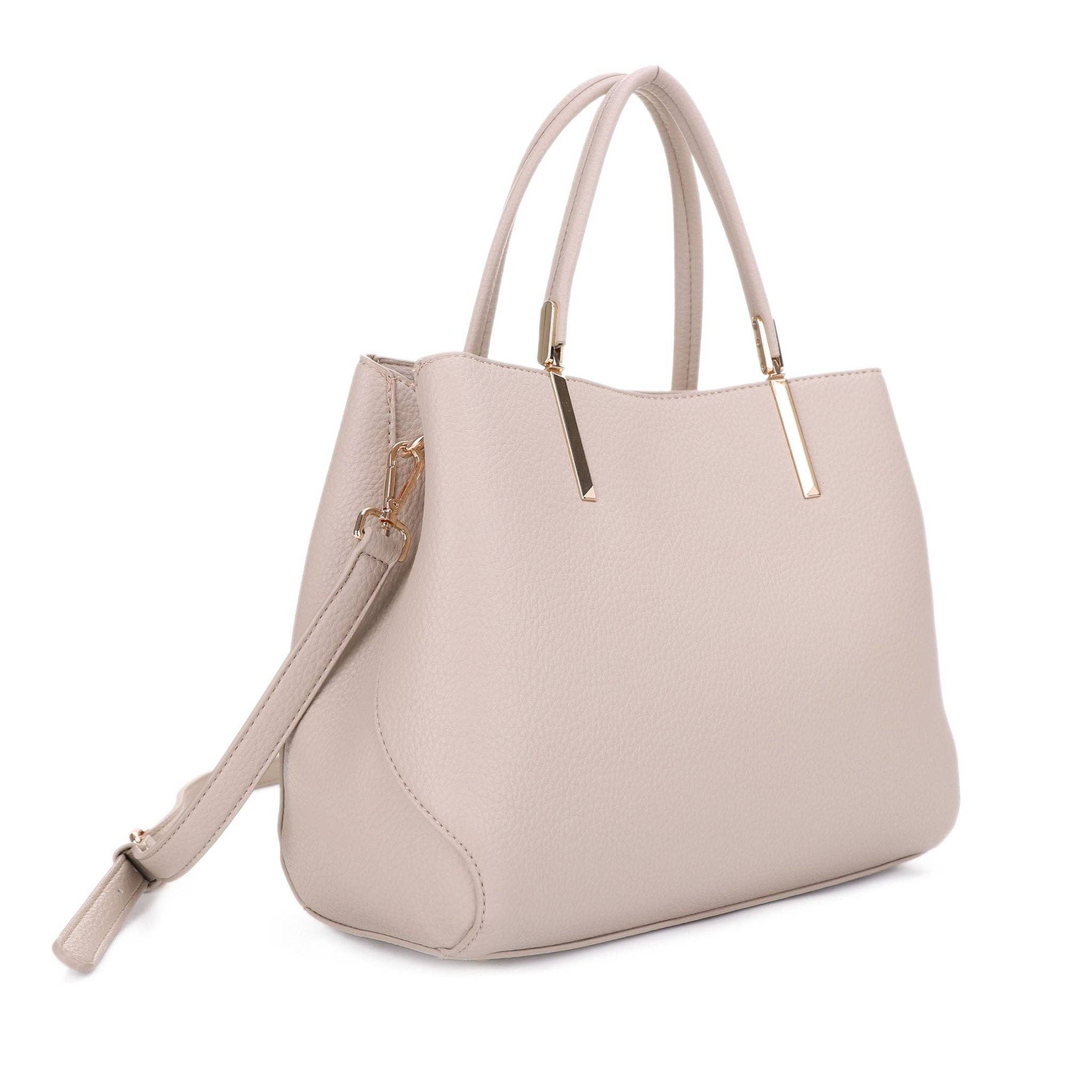 MiMi Wholesale - Wholesale Top Handle Bag - Women's - FC20612 Josette Tapered Multi Compartment Satchel/Crossbody Bag2