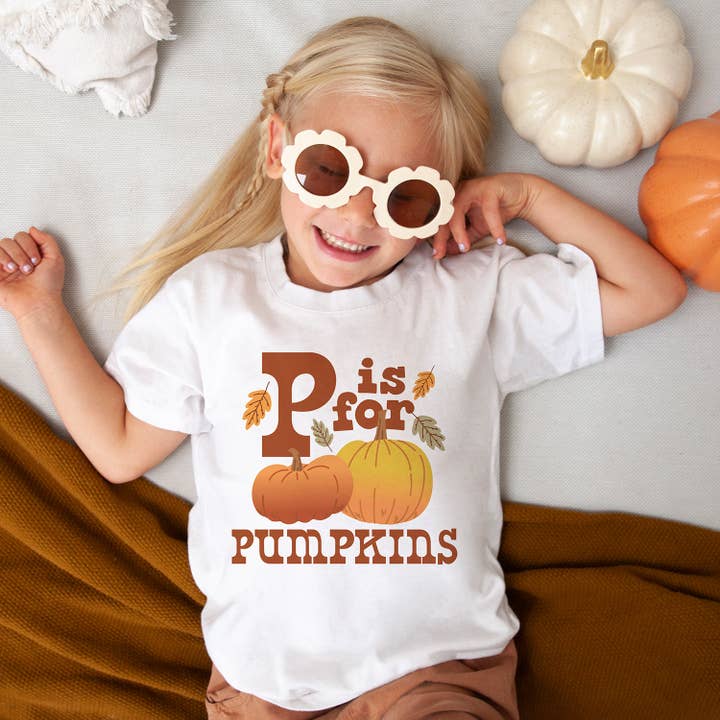 P är för Pumpor Barn- och Ungdomströja för wholesale av Itsy Bitsy Bella Co