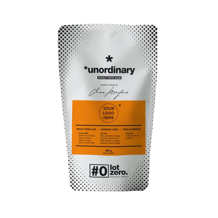 Sevengrams Srl - Wholesale Coffee Beans - Coffee Beans UNORDINARY Specialty Blend with Custom Label1