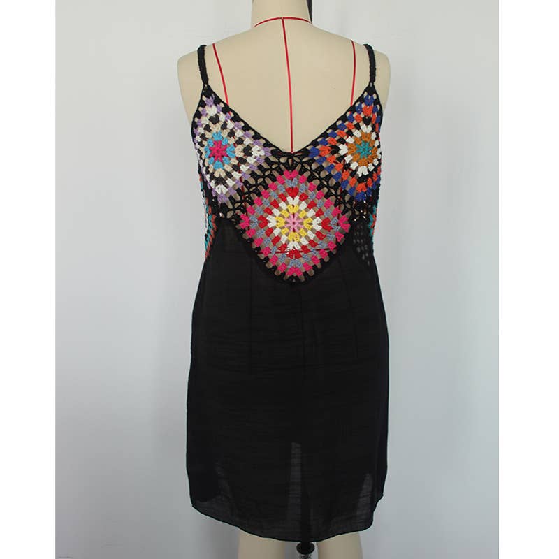 Hope & Sunshine - Wholesale Swim Cover Up - Women's - Crochet V-Neck Cover Up Dress12